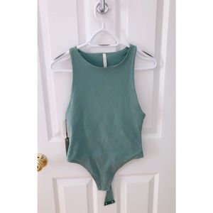 Aritzia Soft Contour '90s Bodysuit in Yucca Green